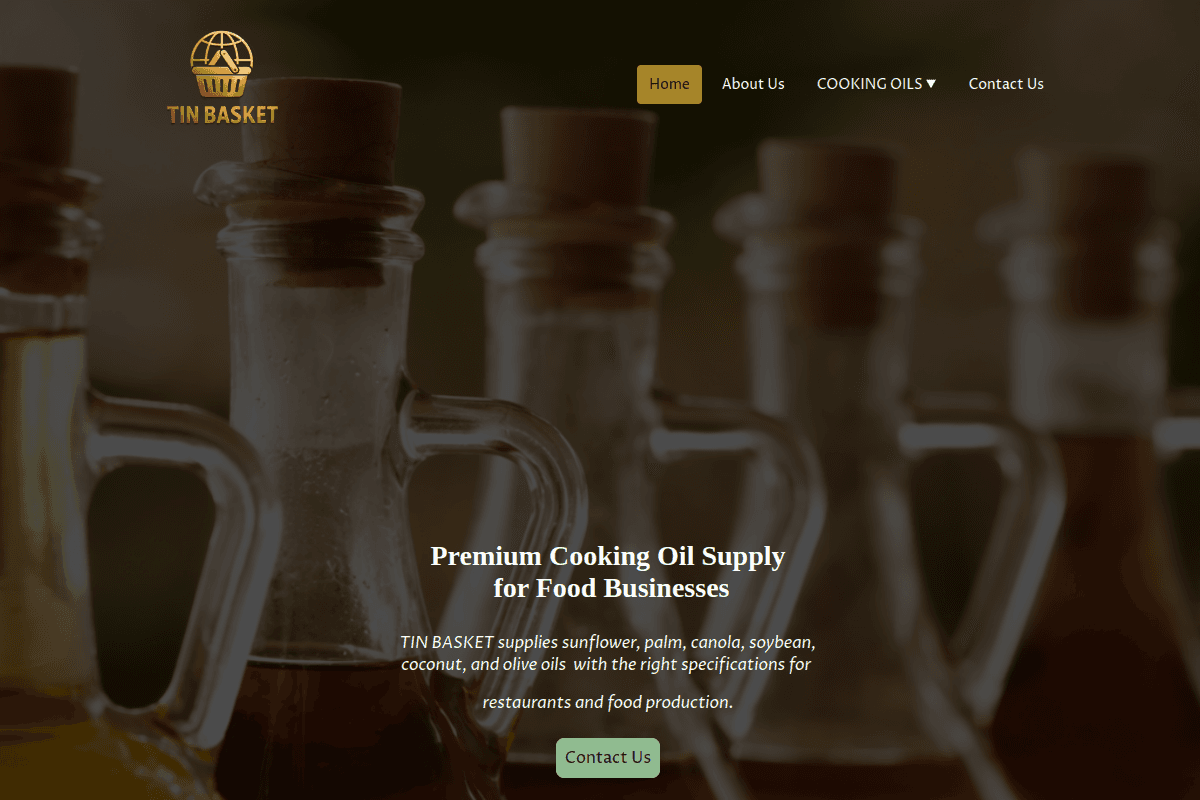 Implementation Snapshot – live website screenshot